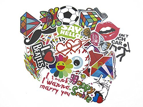 StillCool EveryOne-Buy Vinyl-Aufkleber für Skateboard, Gitarre, zufällige Farbauswahl, 100 Stück