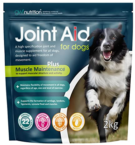 GWF Nutrition Joint Aid For Dogs - Essential Hip & Joint Supplement with Muscle Maintenance for Dogs of All Ages - 2 kg