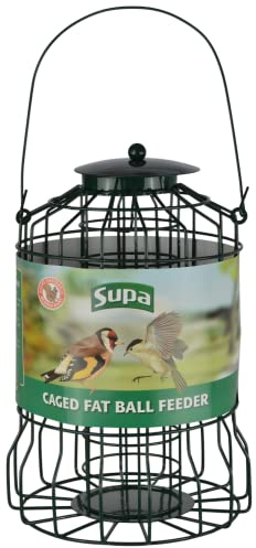 Supa Caged Fat Ball Wild Bird Feeder | Designed To Deter Squirrels And Also Larger Garden Birds Such As Pigeons And Doves.