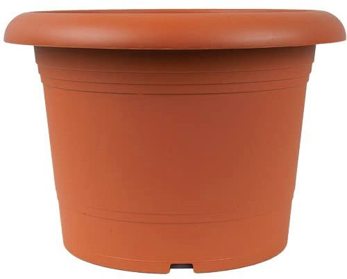 Pflanztopf Olli aus Kunststoff 15-80 cm Durchmesser Farbe terrakotta oder anthrazit (Terracotta, Ø 20 cm)