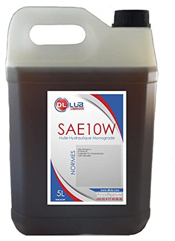 DLLUB - HUILE HYDRAULIQUE MONOGRADE SAE 10W - 5 litres