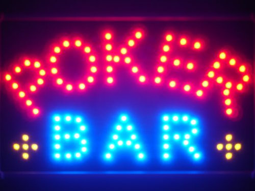 ADV PRO led076-r Poker Bar Room Casino LED Neon Sign WhiteBoard Barlicht Neonlicht Lichtwerbung