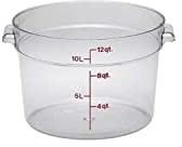 Cambro RFSCW12, 12 qt Polycarbonate Food Storage Container - Camwear Round (78594)