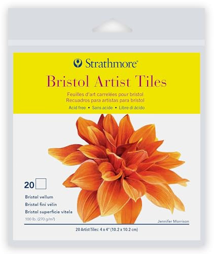 Strathmore 105-970 Künstlerfliesen, 300 Serie, Pergament, 10 x 10 cm, 20 Blatt