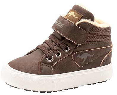 KangaROOS KaVu III Unisex Baby Sneaker, Braun (Dark Brown/Sand 343), 26 EU