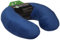 Wolf Essentials Neck Pillow Kuschelige, weiche Mikrofaser für Erwachsene, Federn, blau