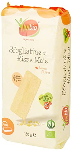 Vivibio, Sfogliatine di riso e mais bio, senza glutine, 150g