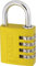 ABUS Cadenas codée en aluminium jaune 145 40