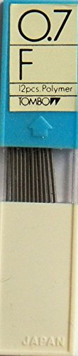 Tombow EX-07P-F Boîte de 12 Recharges pour Porte-mine pointe 0,7mm, dureté F