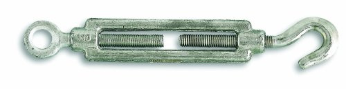 Chapuis 340/6Z Spannschraube 1 Öse + 1 Haken - Verzinkter Stahl - 60 kg - Für Kabeldurchmesser 6 mm