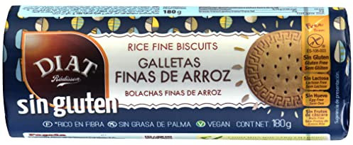 DIAT Radisson Galletas de Arroz Sin Gluten | Galletas Finas de Arroz | Galletas Veganas | Sin Aceite de Palma | Producto Gluten free