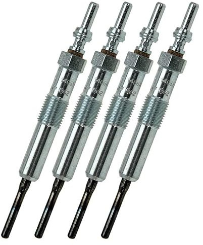 BESTPRICE 4x Glühkerze Metall Glühkerze Kompatibel mit DACIA, MERCEDES-BENZ A-Klasse, B-Klasse, CITAN, CLA, GLA-Klasse, NISSAN, RENAULT CAPTUR, CLIO, FLUENCE, KANGOO, LAGUNA, MEGANE, MODUS, SCÉNIC
