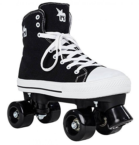 Rookie Canvas High, Unisex Rollschuhe für Kinder, Canvas High, schwarz, 33 EU