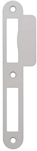 ToniTec Lappenschließblech für Zimmertüren 24x170mm Silber links