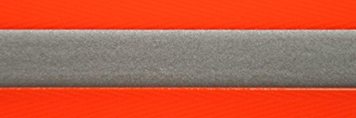 BioThane Meterware, Gold Super Flex Reflex, 25-38 mm breit, ca. 1,5 mm dick, 2 Farben, 38mm, Neon-Orange