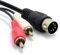 5 Broches Mâle DIN Fiche vers 2 x RCA Cinch Mâle Fiches l'audio câble 1,2 m [1.2 mètre/1,2m]