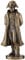 Magnifique Statue Napoleon mit Händen auf der Rückseite, hält Monokulare Figur