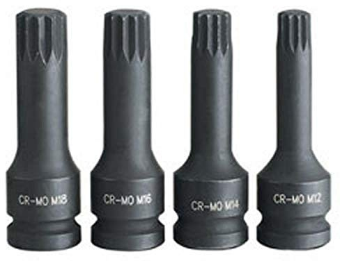 Clarke PRO216 4 Piece Impact Spline Set