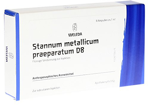 Stannum Metallicum Praeparatum D 8 Ampullen