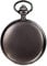 JewelryWe Herren Damen Taschenuhr Classic Glänzend Kettenuhr Analog Quarz Uhr mit Halskette Kette Umhängeuhr Pocket Watch Geschenk Schwarz