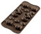 Silikomart 195039 Pralinenform Ostern, 14er-Form, Braun