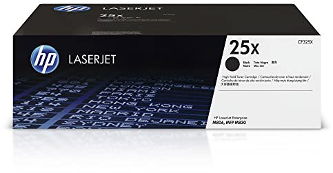 HP 25X (CF325X) Schwarz Original Toner mit hoher Reichweite für HP Laserjet Enterprise M806dn, Flow M830z