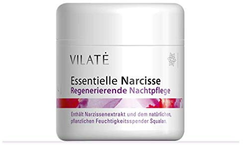 Anti Aging Narcisse Nachtcreme für Frauen reduziert Falten über Nacht, Nachtpflegecreme regeneriert die Haut und spendet Feuchtigkeit – von Vilate