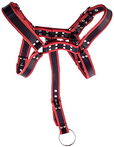 Rouge Kleidungsstücke groß schwarz/rot Harness Body