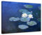 Bilderdepot24 Bild auf Leinwand | Claude Monet Seerosen in 80x60 cm als Wandbild | Wand-deko Dekoration Wohnung alte Meister | 180221-80x60