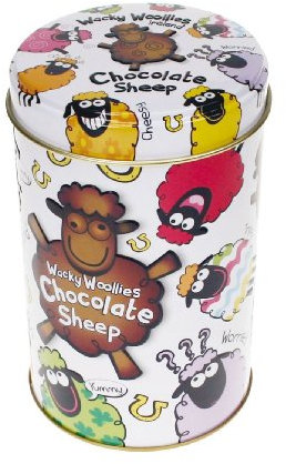 Wacky Woollies Schafe aus Milchschokolade Geschenkdose