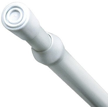 Speedy Aluminium Extendable Tension Rod, White, 40 - 60 Cm - for Net curtains and lightweight voiles