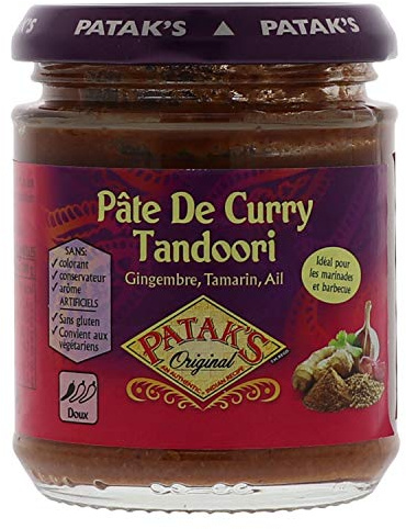 Patak's Pâte de Curry Tandoori - Idéale pour marinades et barbecue - 170g