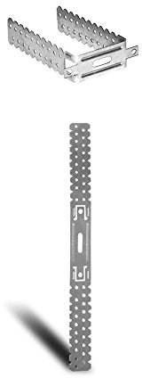 Direktabhänger 225mm - 100 Stück U-Abhänger für Holzlatten Deckenabhänger CD-Profile flach