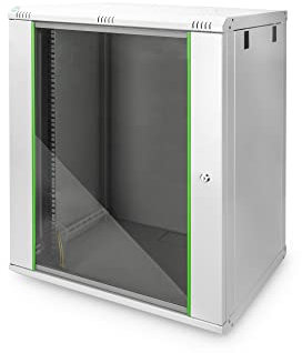 DIGITUS Netzwerkschrank - 19 Zoll Rack - 16HE - Wandmontage - 450mm Tiefe - Traglast 60kg - Dynamic Basic Serie - Grau