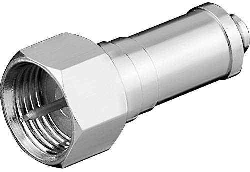 Goobay 11948 Abschlusswiderstand F, 75 Ohm mit DC-Block - Zink