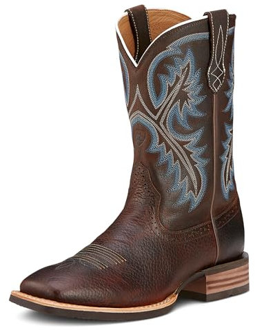ARIAT Men's Quickdraw Western Cowboy Boot, Brown Oiled Rowdy, 11.5 M US
