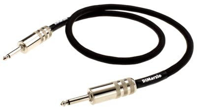 DiMarzio EP1804BK High Definition Speaker Cable, Lautsprecherkabel, Länge 1,2m, Klinke/Klinke, Schwarz