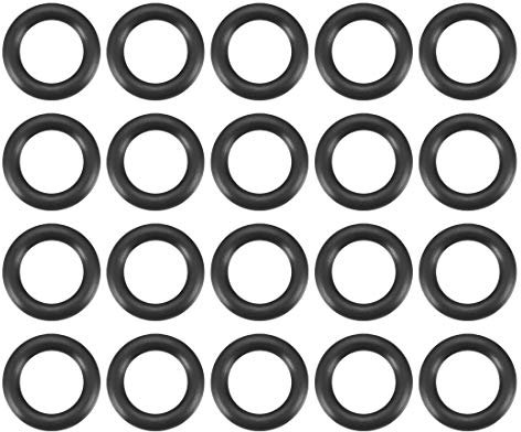 sourcing map 20St Metrische Nitrilkautschuk O-Ringe Dichtung, 10mm AD 6mm ID 2mm Breite