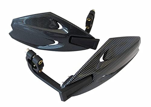 Carbon Motorrad Handprotektoren Handschützer für 22mm 7/8 Lenker