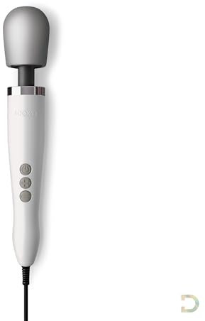 Doxy Vibrator Premium Original Magic Wand Massager para mujeres; El vibrador varita mágica masajeador para mujeres - White