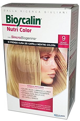 Bioscalin Nutri Color Colorazione Permanente 9 Biondo Chiarissimo