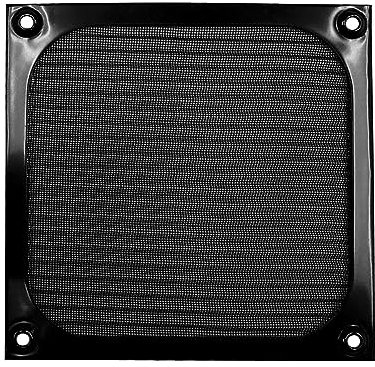 120mm Aluminum Fan Filter Grill Black