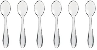 Guzzini Gocce, Cucchiaini da caffè Art&Cafe, set da 6, colore: Trasparente