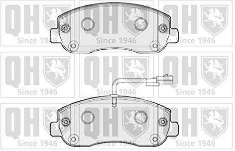 Quinton Hazell Brake Pad Set - 4 OEM Quality Direct Fit Replacement Brake Pads for Single Axle - Front - BP1799