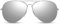 Cheapass Sonnenbrille Damen Herren Silber Metall Verspiegelt UV-400