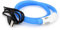 PRECORN LED USB-C Silikon Hundehalsband blau Halsband Hund Katzenhalsband Leuchthalsband für große kleine Hunde aufladbar