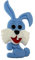 Freak Scene Anstecker - Hase - blau - DDR Anstecknadel
