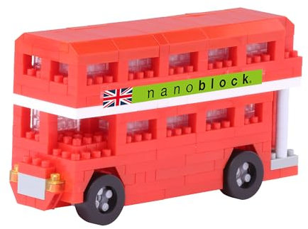 nanoblock NAN-NBH113 London Tour Bus Closed Top Toy, Multicolor