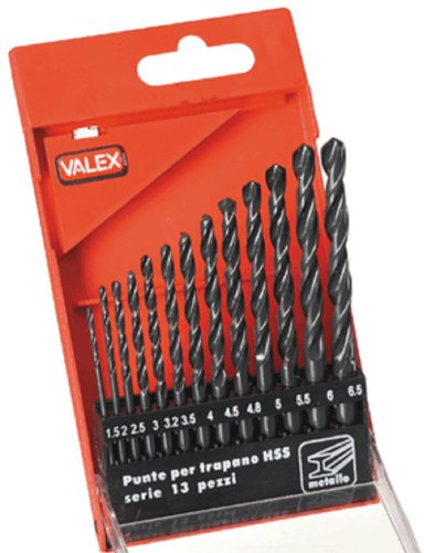 Valex HSS-Metallbohrer, Serie 13 Stück, in Kassette