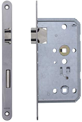 ToniTec® Einsteckschloss Soft Lock Flüsterfalle 55/72/8 | Edelstahl Stulp 20x235mm